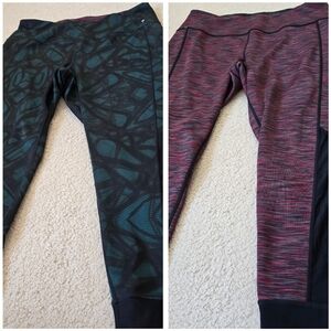 Nola REVERSIBLE Capri Athletic Leggings 3X Cropped Workout Pants